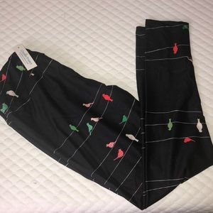 Charlie’s Project X-mas birds on wire leggings, OS